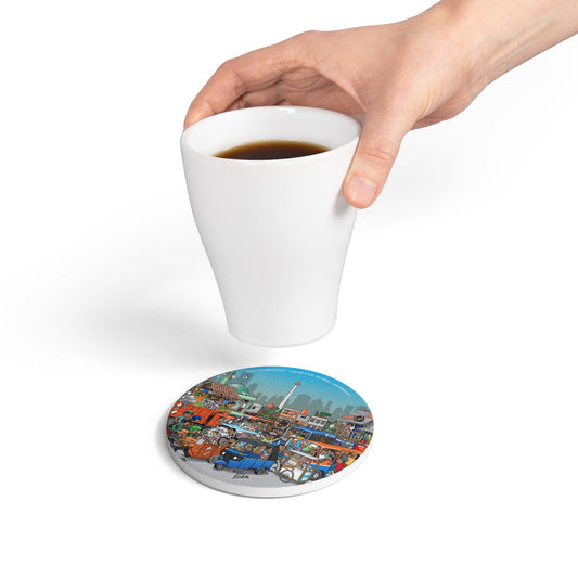 Jakarta Poster Ceramic Coaster